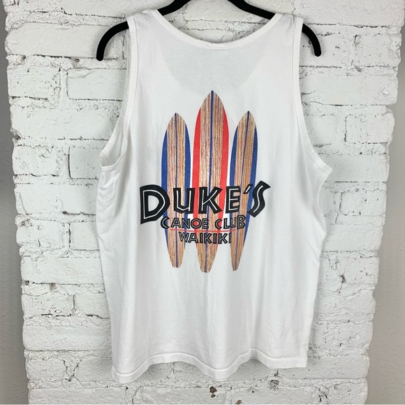 Vintage Duke’s Canoe Club Waikiki Hawaii Surf Beach Sleeveless Tank XL - Picture 5 of 7